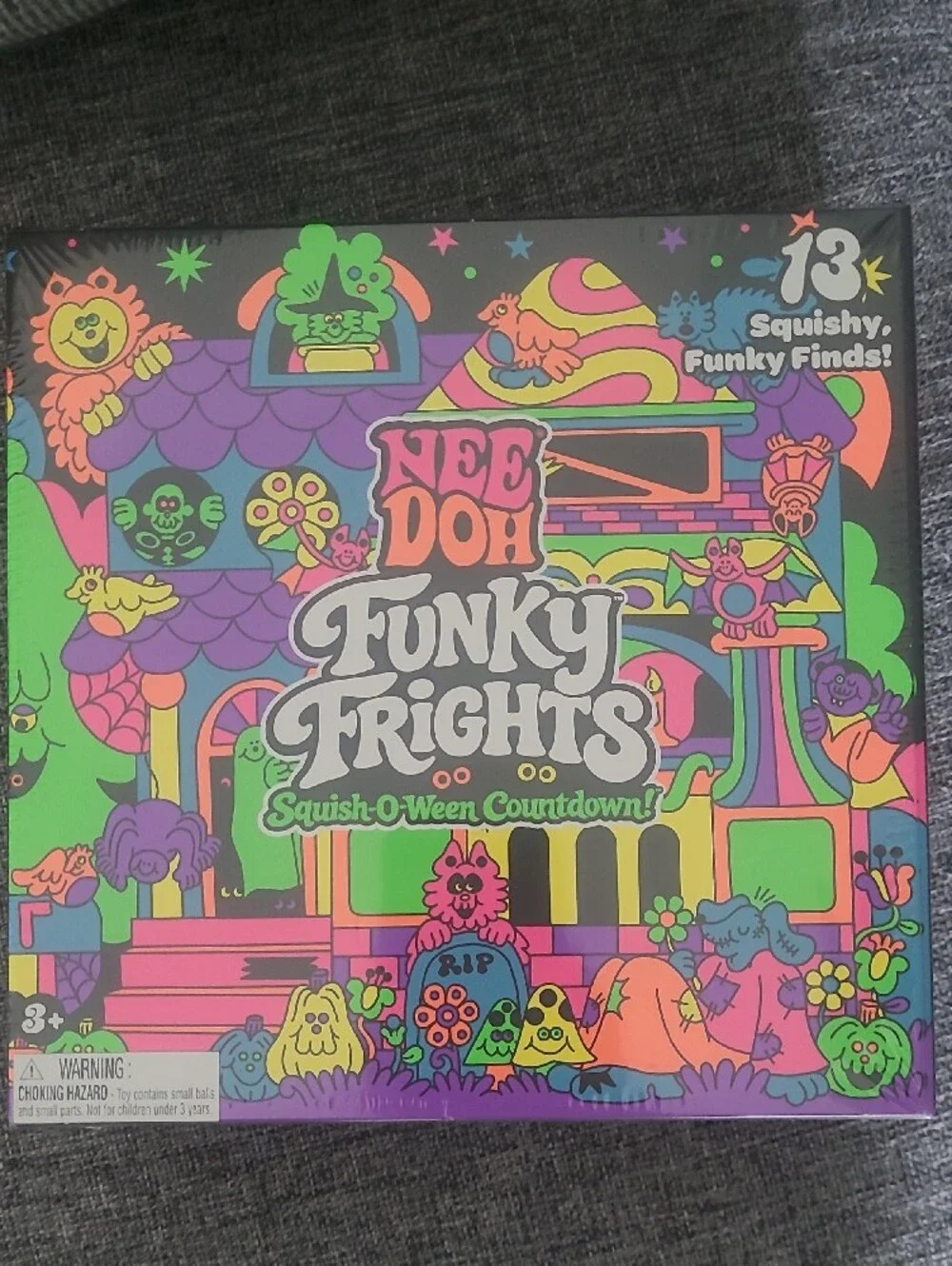 Needoh Funky Frights Squish-O-Ween Countdown - Purple & Black